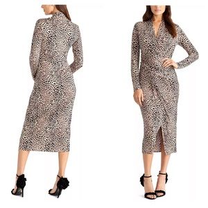 RACHEL RACHEL ROY: Bret Leopard Print Jersey Dress